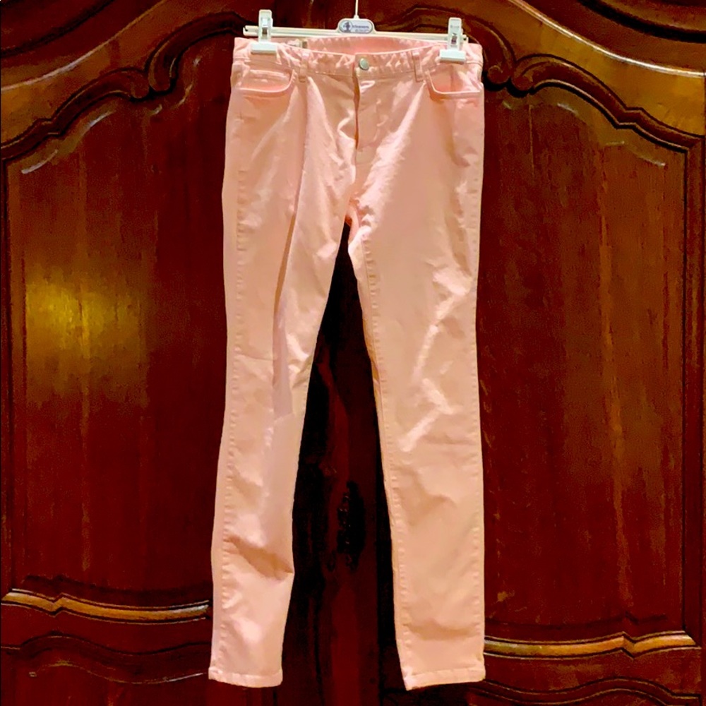 Peach skinny stretch jeans from Paris